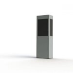 Brick 2 | Wegeleuchte mit schwarzer Verglasung von Roger Pradier